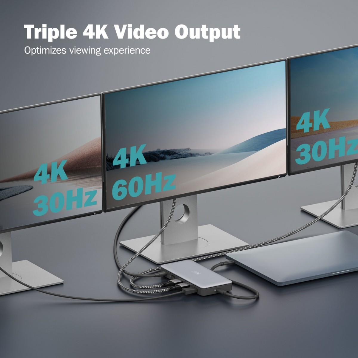 Postaja USB-C 11-portna, Max. 4K/60Hz HDR, 3 monitorji 8