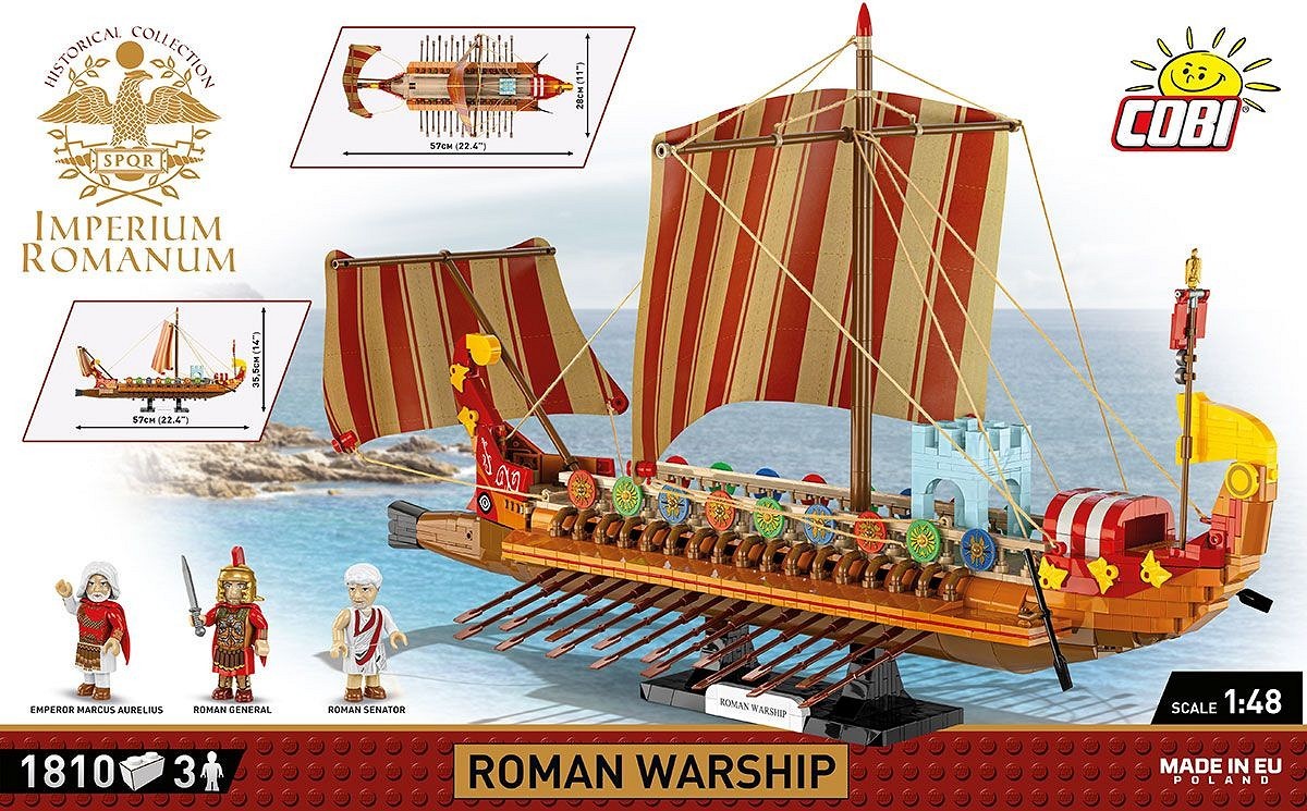 Cobi Klocki Imperium Romanum - Okręt wojenny 2