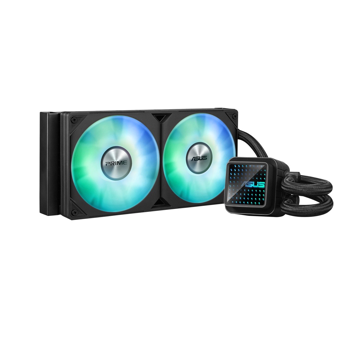 Asus PRIME LC ARGB vodno hlajenje CPU, 2x120mm ventilatorji, črno