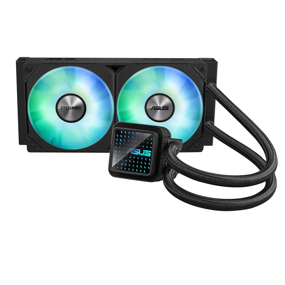 Asus PRIME LC ARGB vodno hlajenje CPU, 2x120mm ventilatorji, črno 2