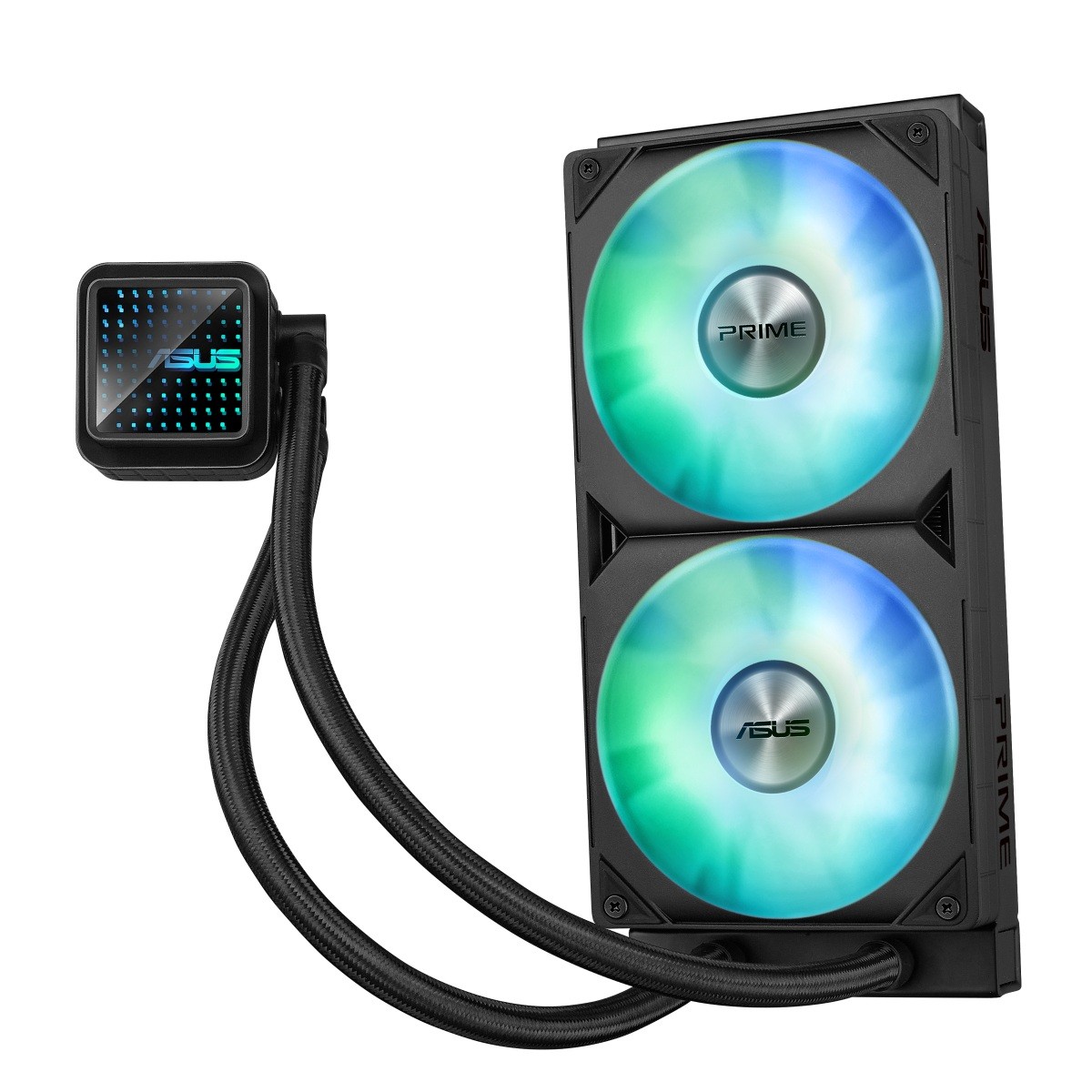 Asus PRIME LC ARGB vodno hlajenje CPU, 2x120mm ventilatorji, črno 8