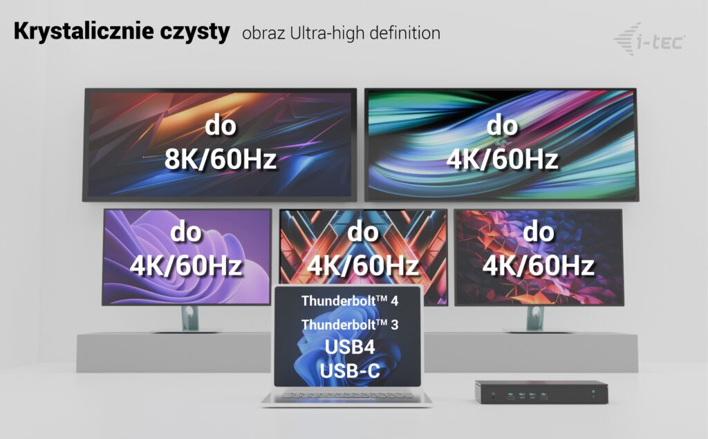 Univerzalna postaja 5x 4K/60Hz, DisplayPort, Power Delivery 100W 5