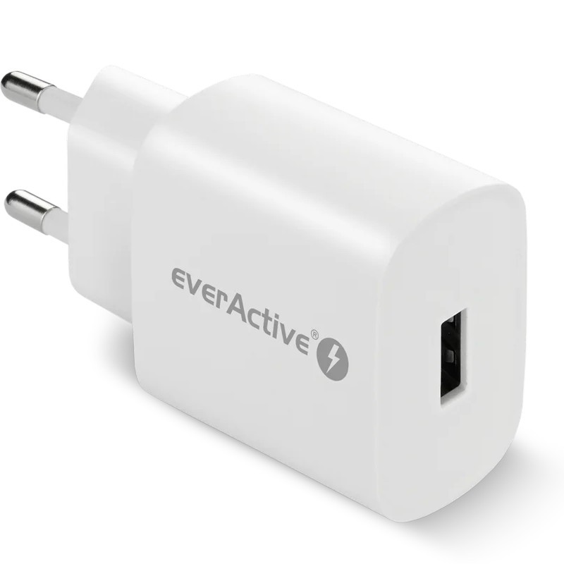 Omrežni polnilnik 1x USB 18W QC3.0 bel 2
