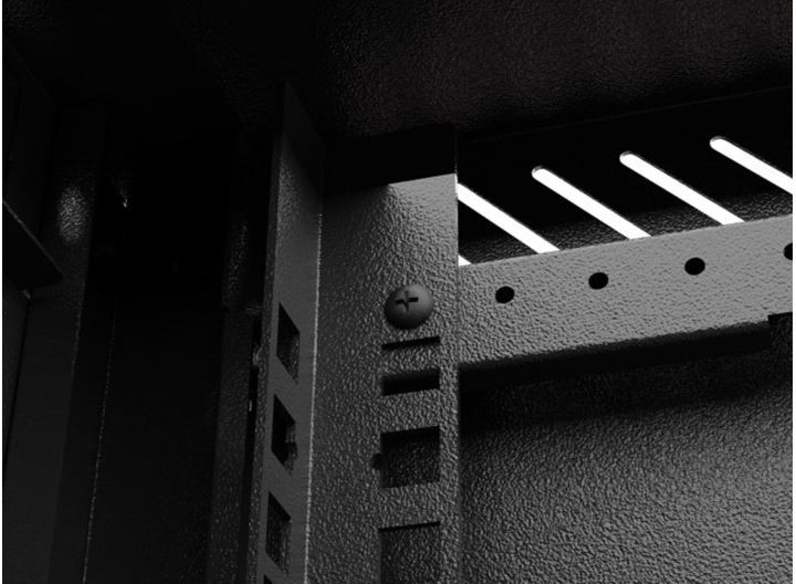 10" viseča omara za rack 9U, 300x300 mm (črna) 4