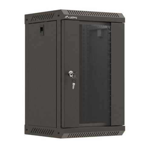 10" viseča omara za rack 9U, 300x300 mm (črna)