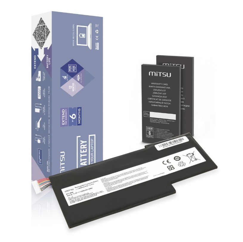 Baterija BTY-M6K MS-17B4 za MSI GS63VR GS73 GF75, 4300 mAh