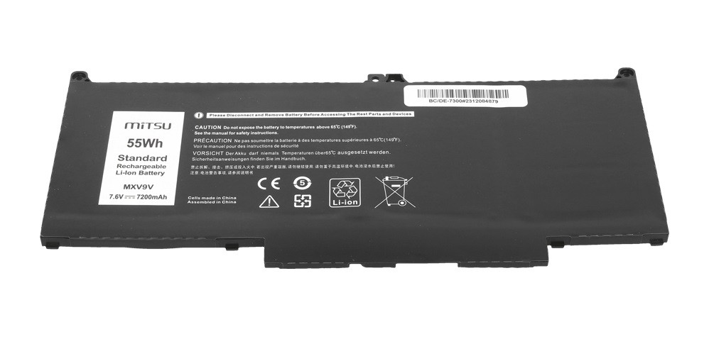 Baterija MXV9V za Dell Latitude 5300 5310 7300 7400 7200, 7200 mAh 2