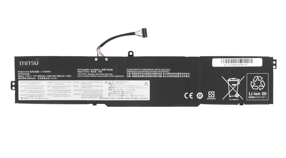 Baterija L17M3PB1 za Lenovo IdeaPad 330-15ICH/17ICH, 4000 mAh 2