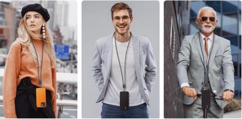 Kabel 2v1 USB-C s paščkom, 1m, črn 2