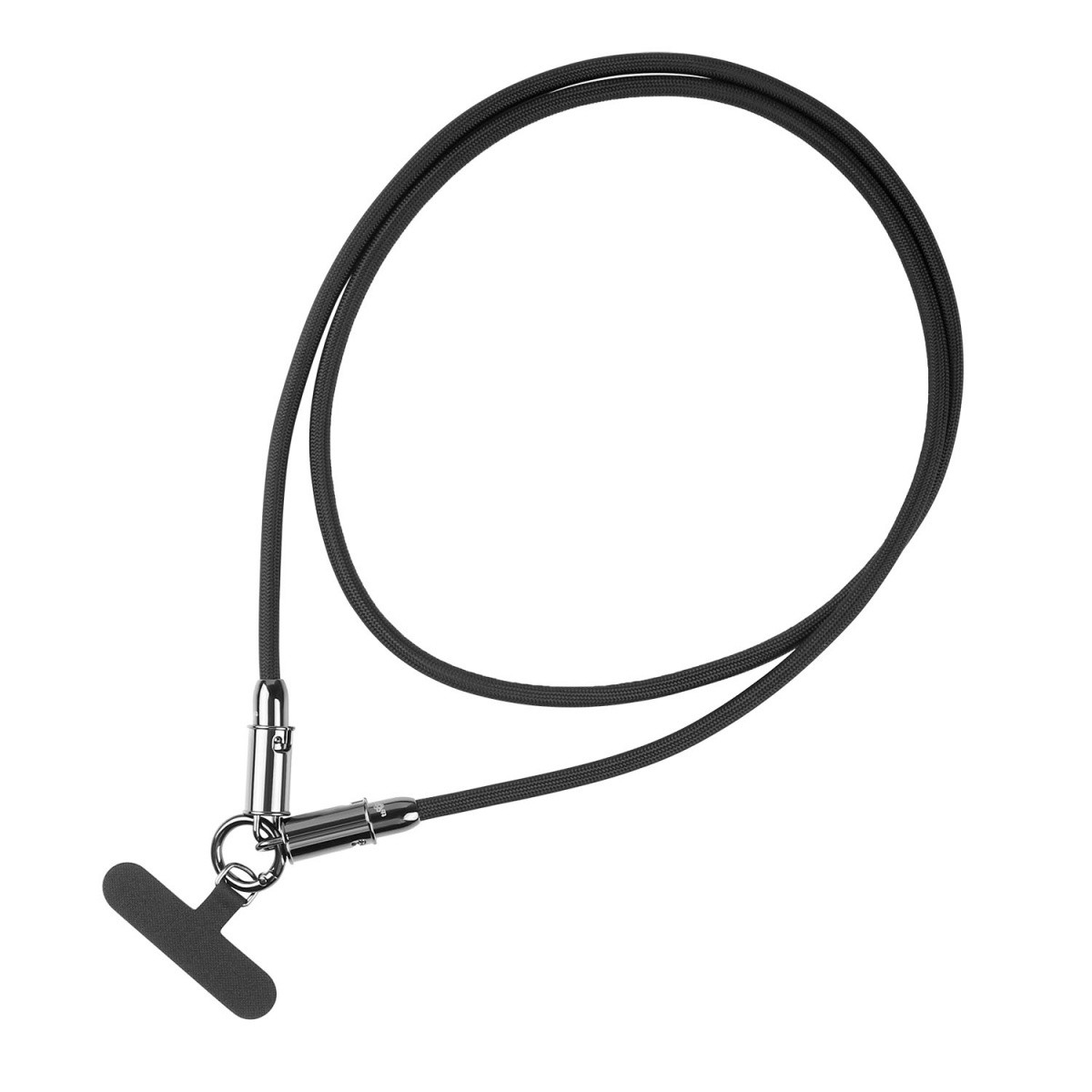 Kabel 2v1 USB-C s paščkom, 1m, črn