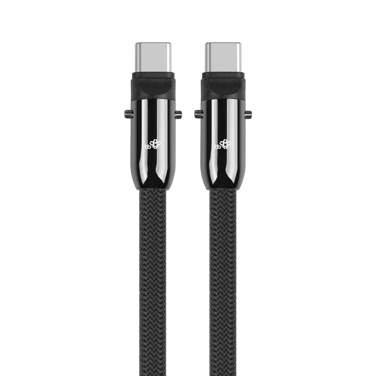 Kabel 2v1 USB-C s paščkom, 1m, črn 5