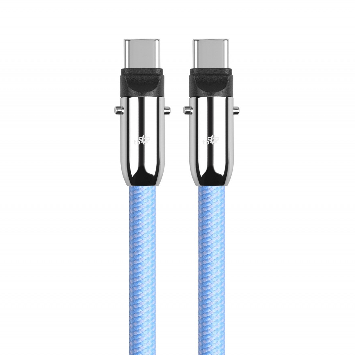 Kabel 2v1 USB-C s paščkom, 1m, moder 3