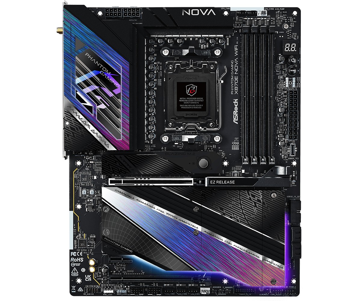 Matična plošča X870E NOVA WIFI AM5, 4x DDR5, M.2, ATX 2
