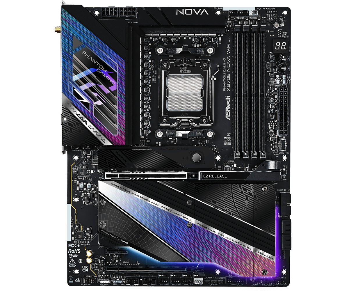 Matična plošča X870E NOVA WIFI AM5, 4x DDR5, M.2, ATX 3