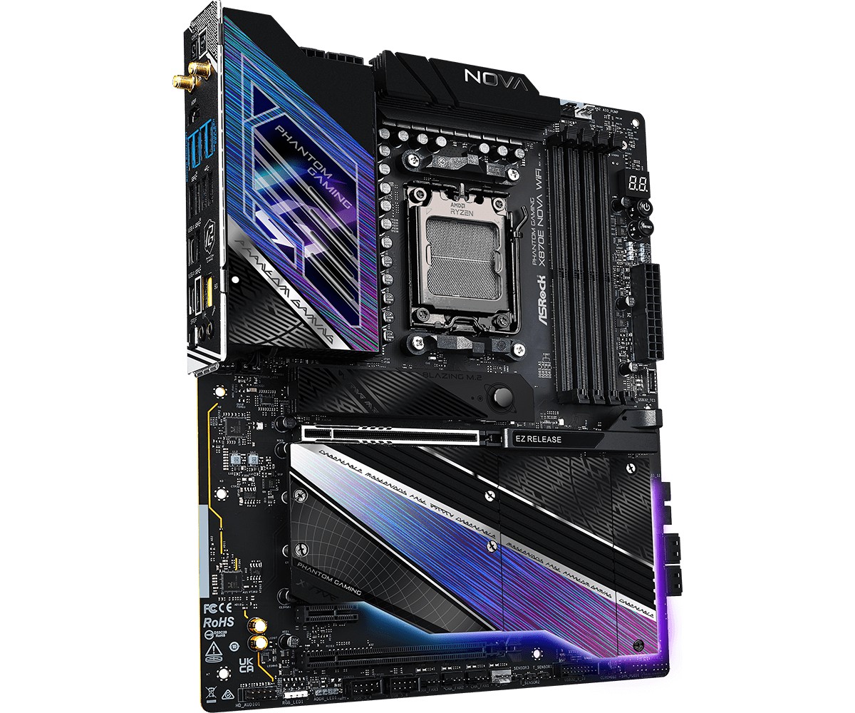 Matična plošča X870E NOVA WIFI AM5, 4x DDR5, M.2, ATX 4