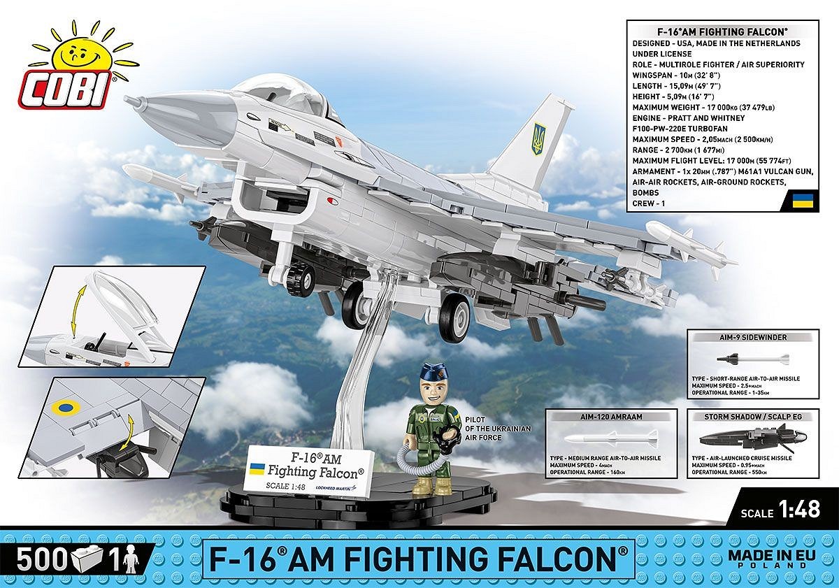 Gradbeni bloki - Bojni avion F-16C 2