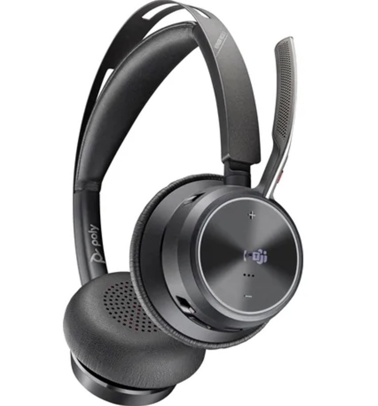 Slušalke Voyager Focus 2 MS Teams, USB-C + adapter C/A 3