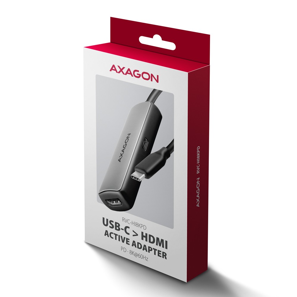 Aktivni USB-C v HDMI adapter RVC-HI8KPD, 8K/60Hz, PD 100W 8