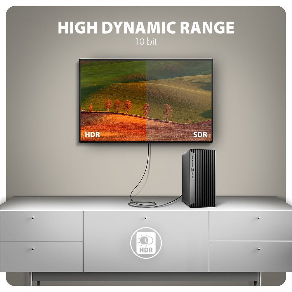Aktivni DisplayPort v HDMI adapter RVD-HI20C, 4K/60Hz 4
