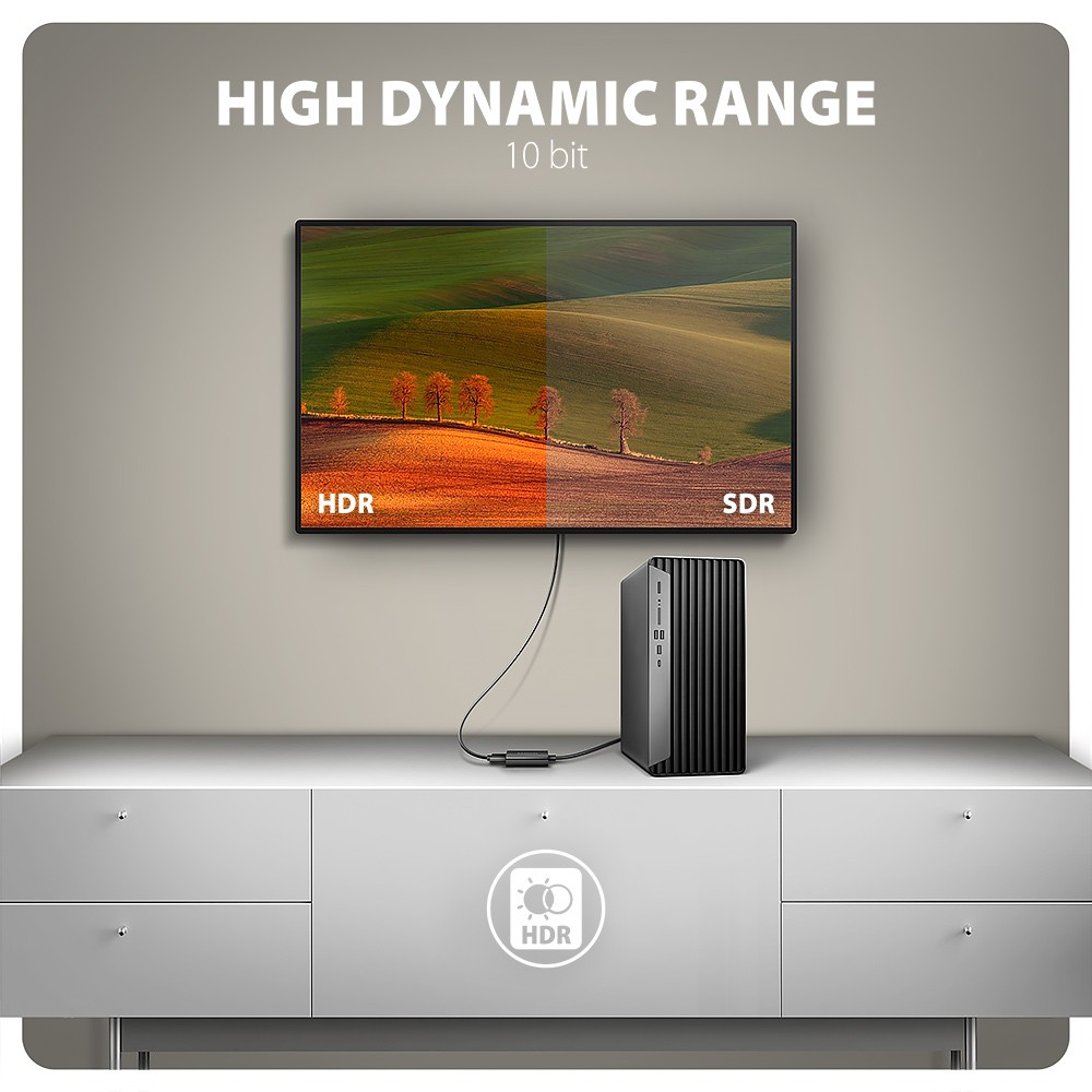 Aktivni DisplayPort v HDMI adapter RVD-HI20N, 4K/60Hz 4
