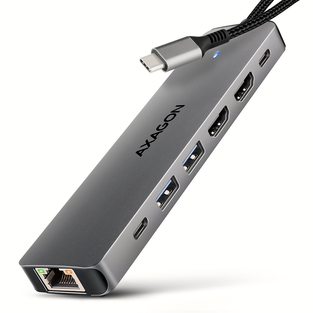 Večfunkcijski USB hub HMC-7HX2, 7 v 1, 4K/60Hz, PD 100W