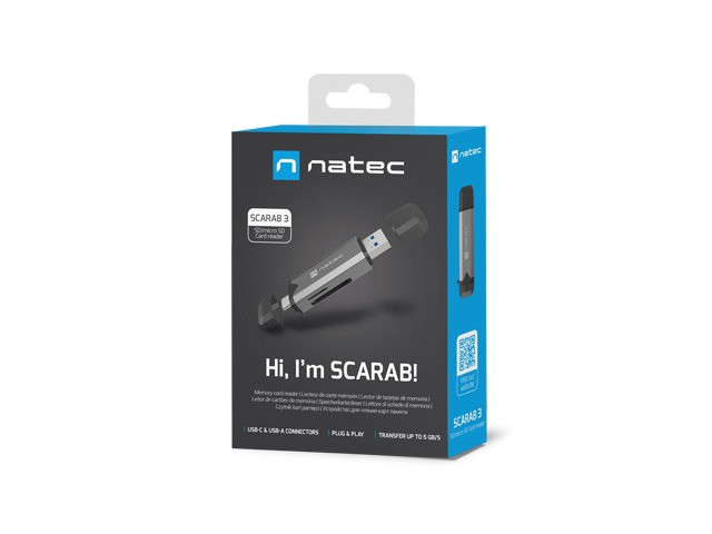 Bralnik kartic Scarab 3 USB A/C, SD/MICRO USB 3.1 2