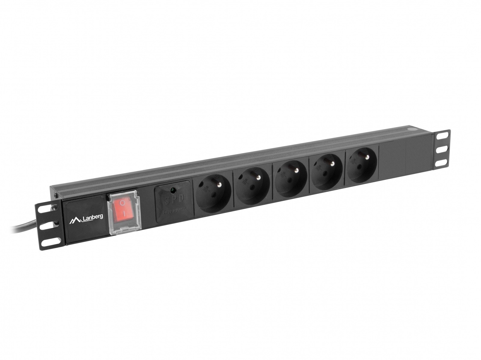 Rack napajalna letev PDU 19" 1U, 5x 230V C14, 2m 3