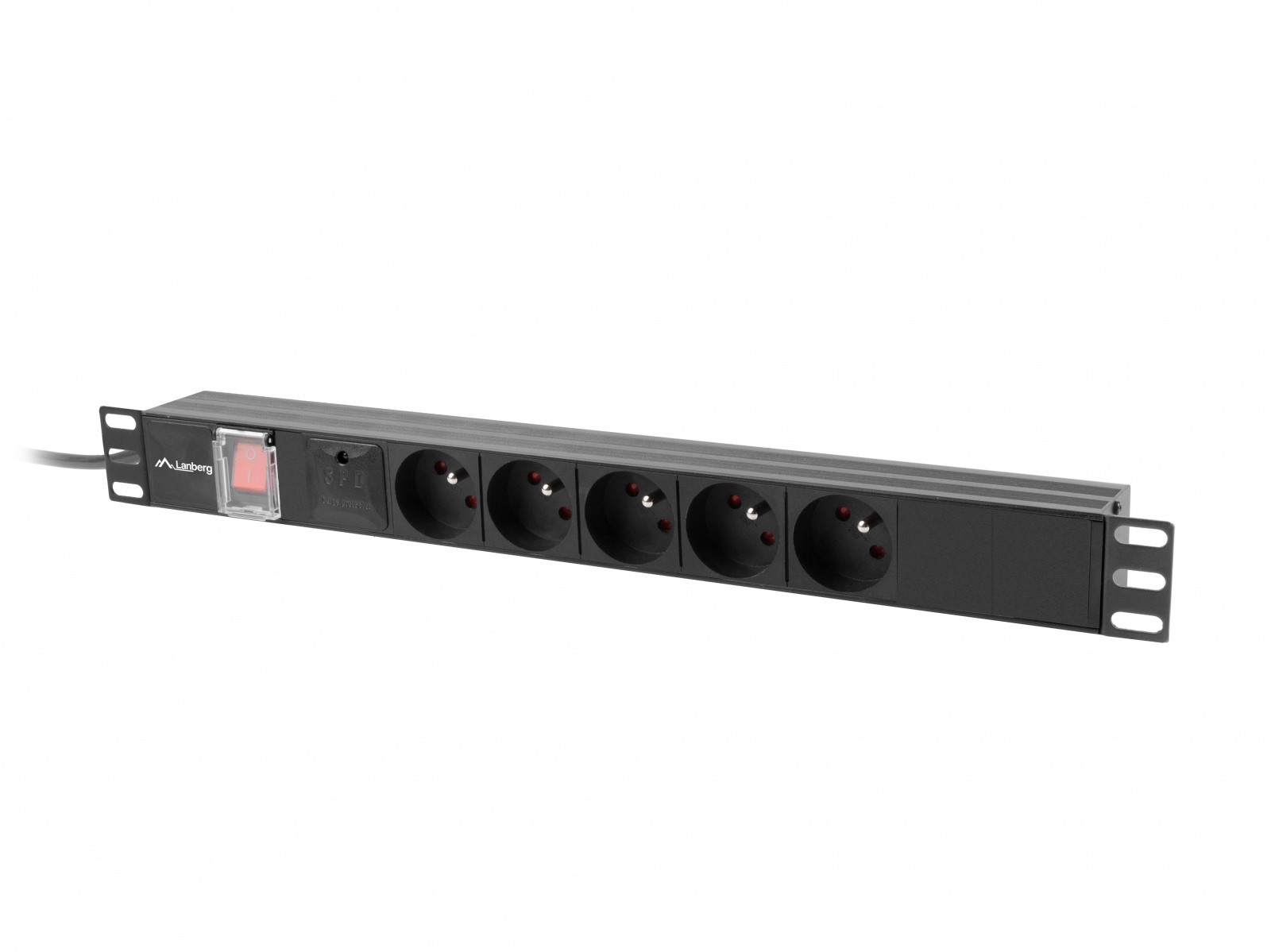 Rack napajalna letev PDU 19" 1U, 5x 230V C14, 2m 4