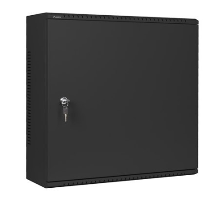 Nizkoprofilna viseča omara za rack 19" 6U+3U, črna 2