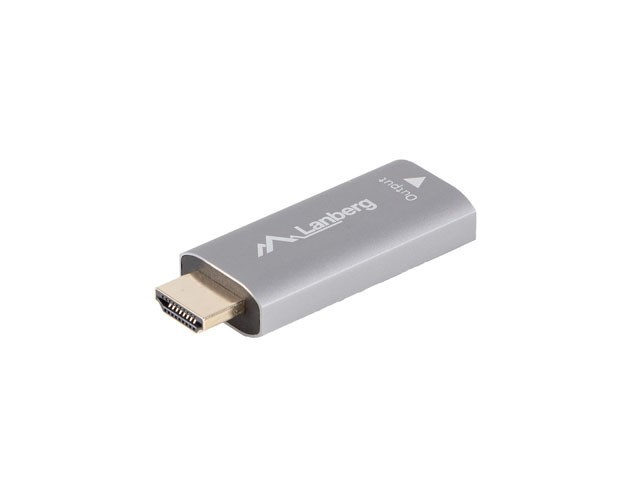 Adapter HDMI (M) na DisplayPort (F) 4K srebrn