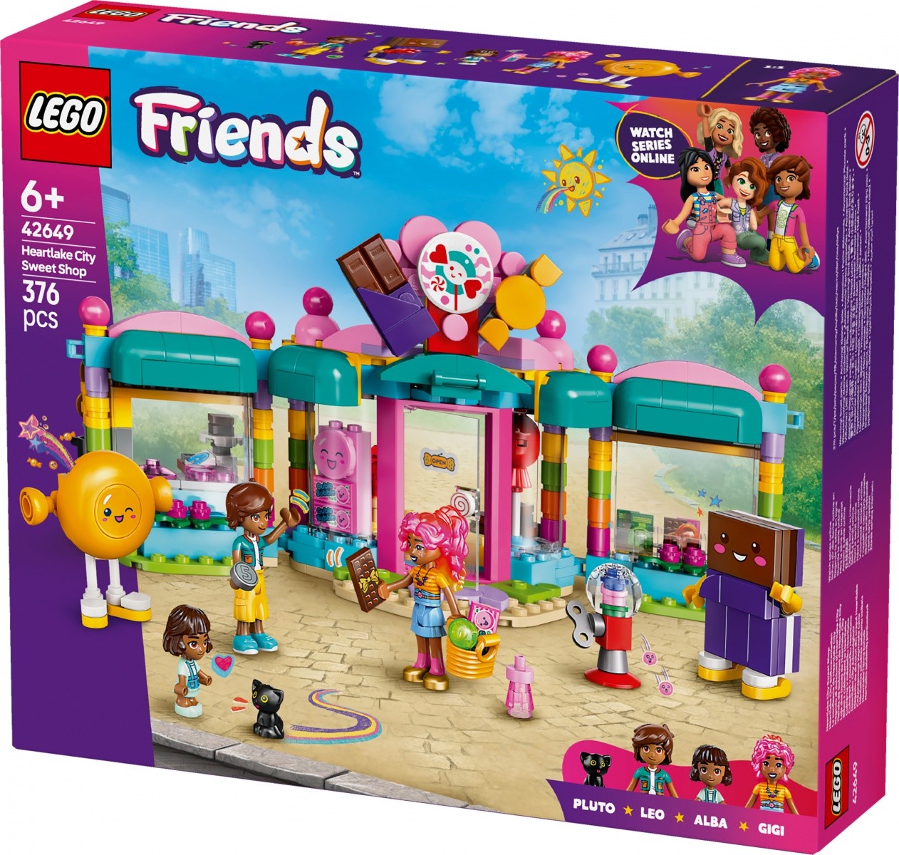 Gradbeni bloki Friends 42649, trgovina s sladkarijami v Heartlake 3