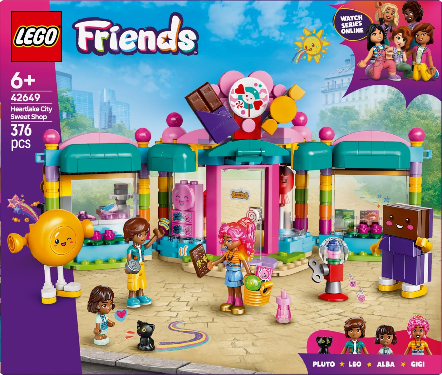 Gradbeni bloki Friends 42649, trgovina s sladkarijami v Heartlake 4