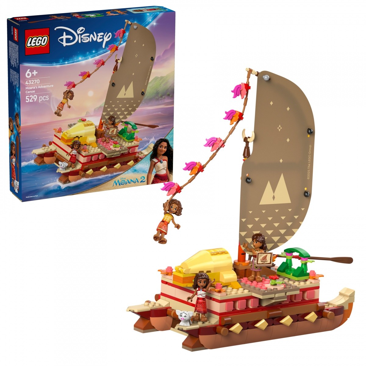 Gradbeni bloki Disney 43270, kajak avantura Vaiane 3