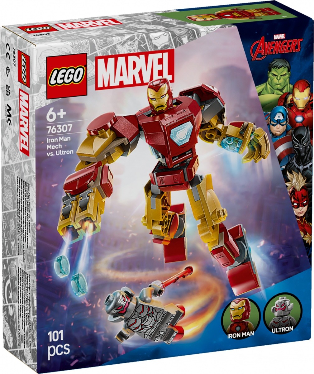 Gradbeni bloki Super Heroes 76307, Iron Man mech proti Ultronu