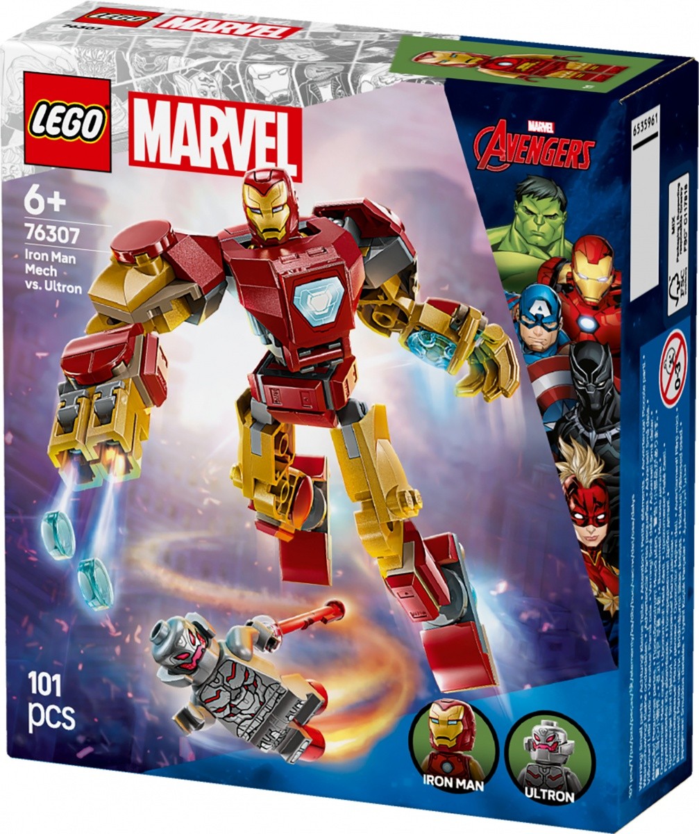 Gradbeni bloki Super Heroes 76307, Iron Man mech proti Ultronu 2