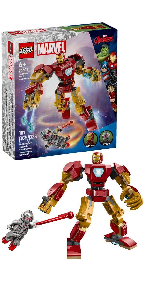 Gradbeni bloki Super Heroes 76307, Iron Man mech proti Ultronu 4