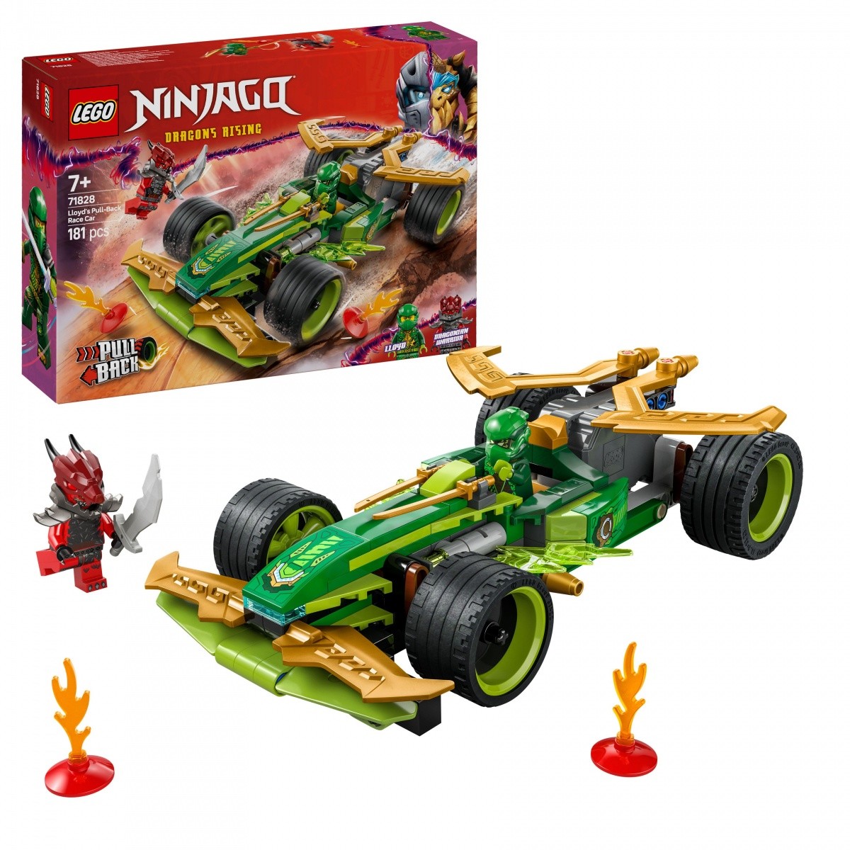 LEGO Ninjago 71828 Lloydov dirkalnik z pull-back pogonom, kocke 8