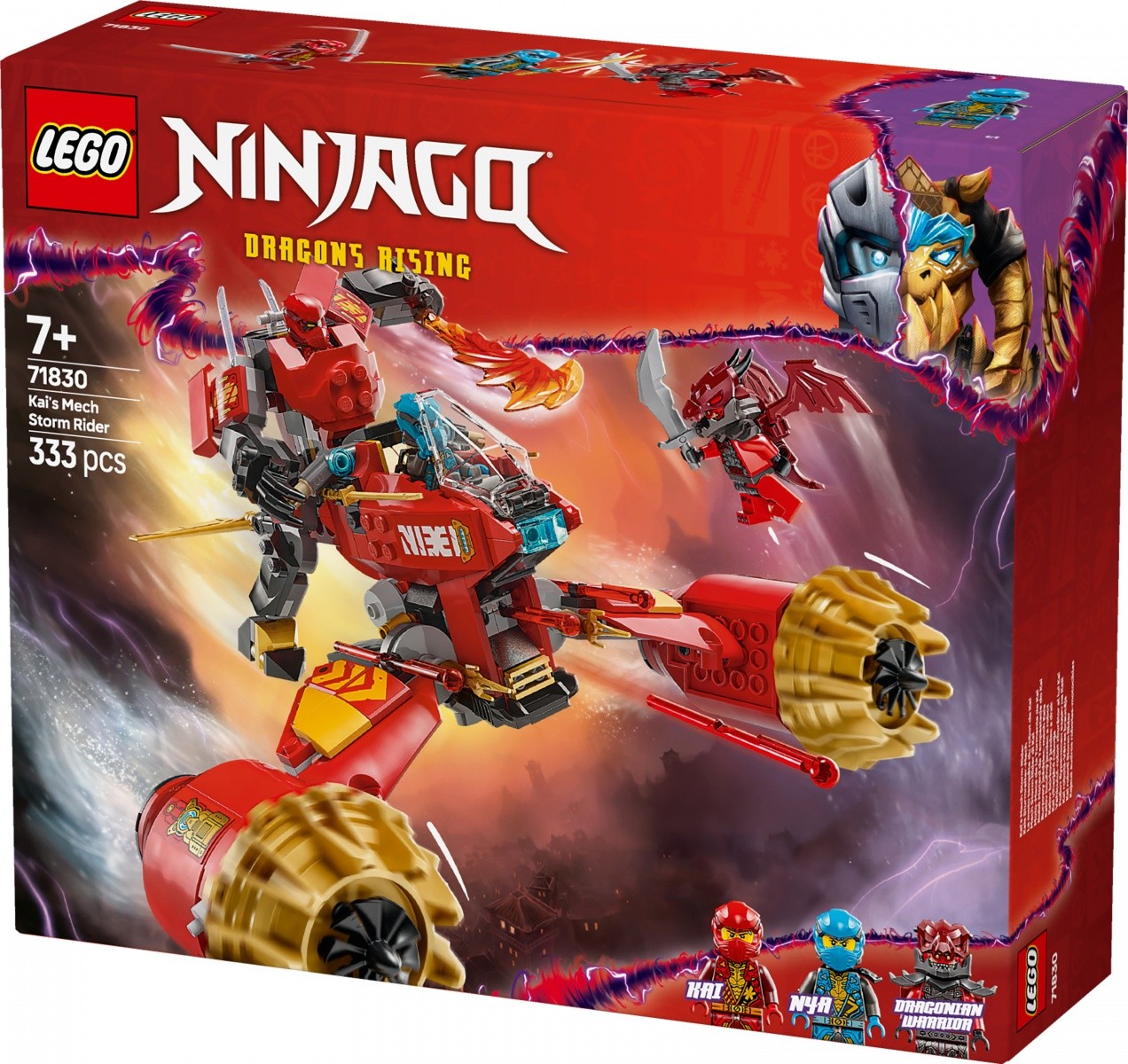 LEGO Ninjago 71830 Kaijev mehanizem nevihtnega jahača, kocke 3