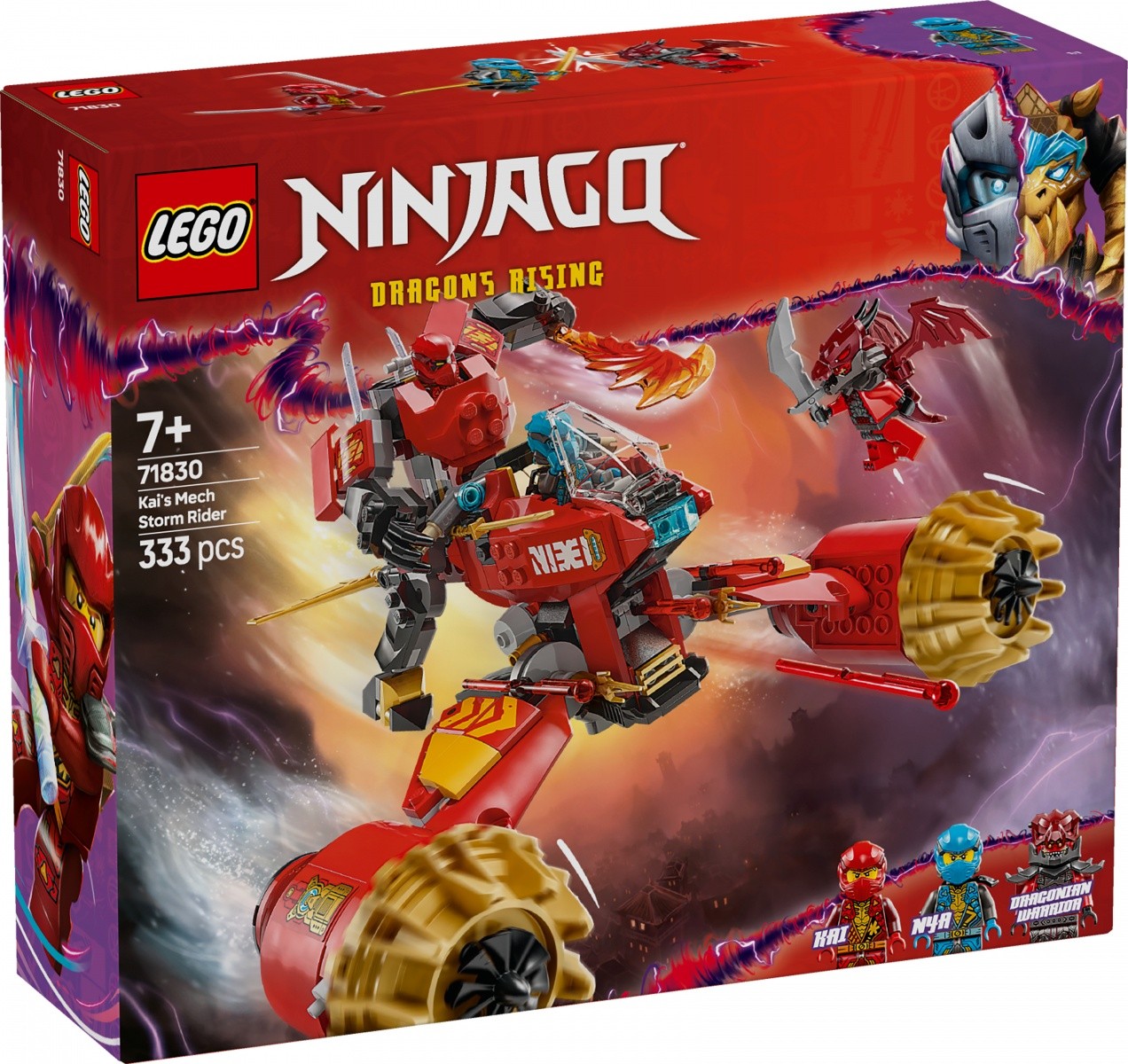 LEGO Ninjago 71830 Kaijev mehanizem nevihtnega jahača, kocke
