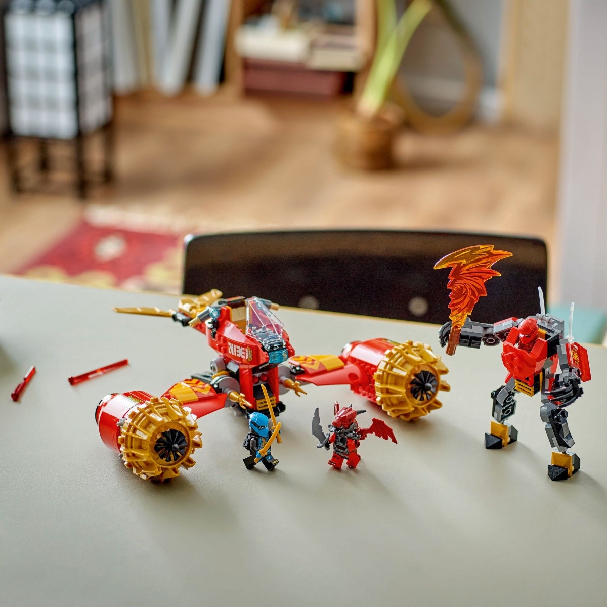 LEGO Ninjago 71830 Kaijev mehanizem nevihtnega jahača, kocke 6