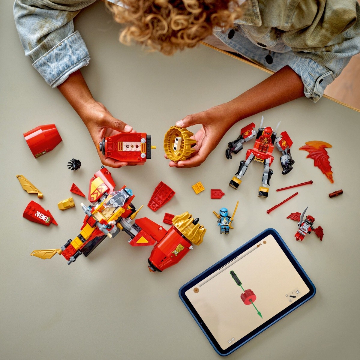 LEGO Ninjago 71830 Kaijev mehanizem nevihtnega jahača, kocke 8