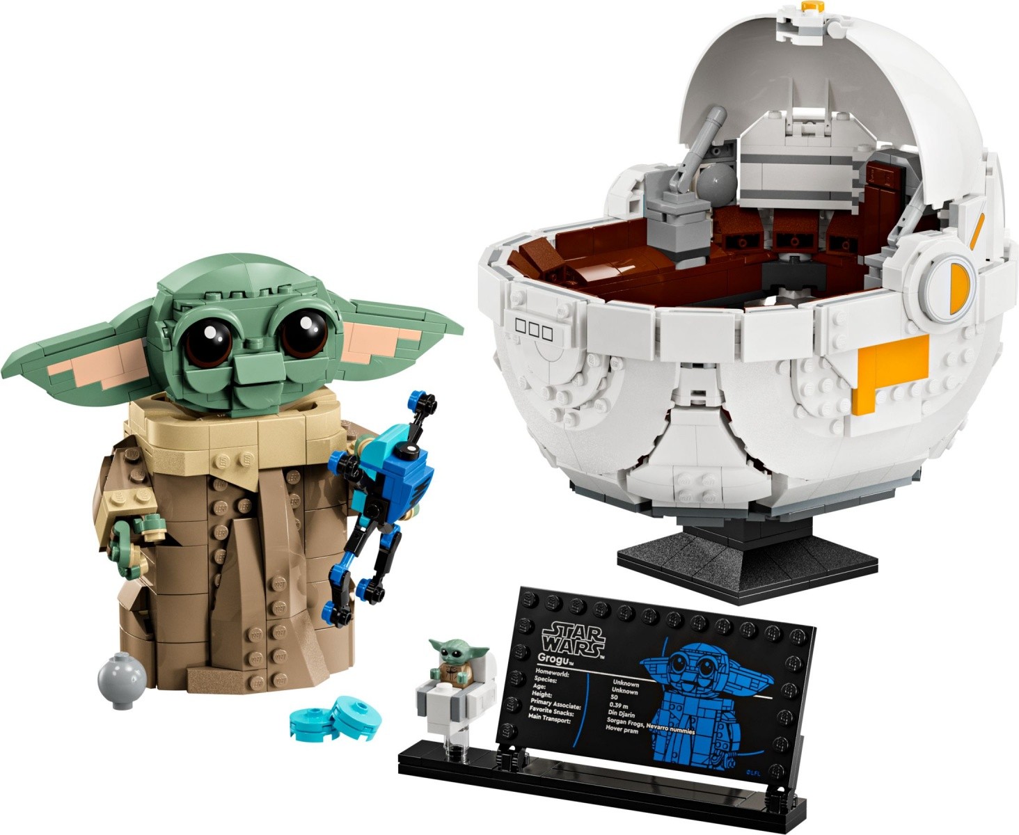 Gradbeni bloki Star Wars 75403, Grogu v vozičku 3