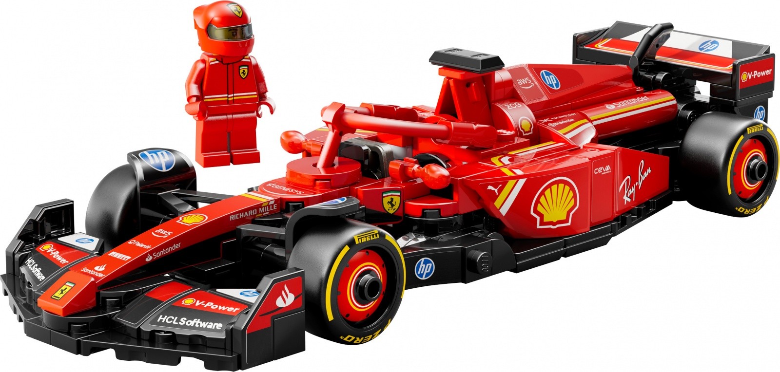 Gradbeni bloki Speed Champions 77242, Ferrari SF-24 F1 bolid 4