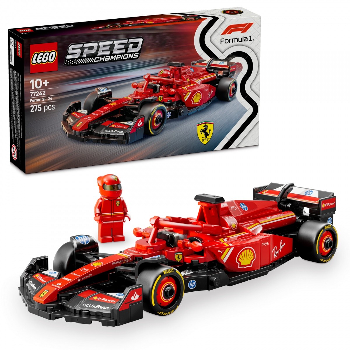 Gradbeni bloki Speed Champions 77242, Ferrari SF-24 F1 bolid 5