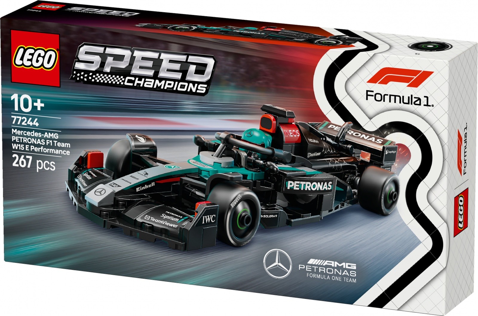 Gradbeni bloki Speed Champions 77244, Mercedes-AMG W15 F1 bolid 3