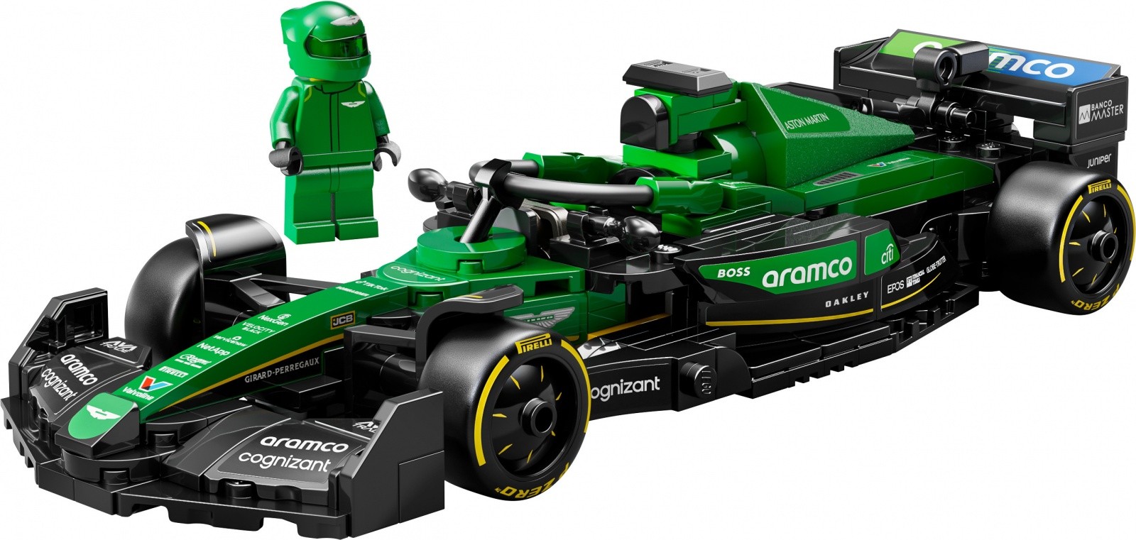 Gradbeni bloki Speed Champions 77245, Aston Martin Aramco AMR24 F1 bolid 4