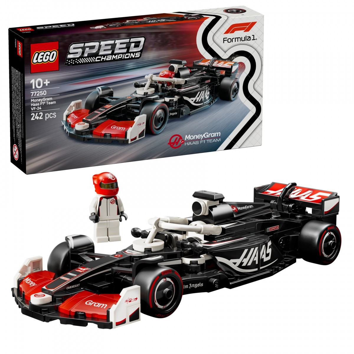 Gradbeni bloki Speed Champions 77250, MoneyGram Haas VF-24 F1 bolid 5