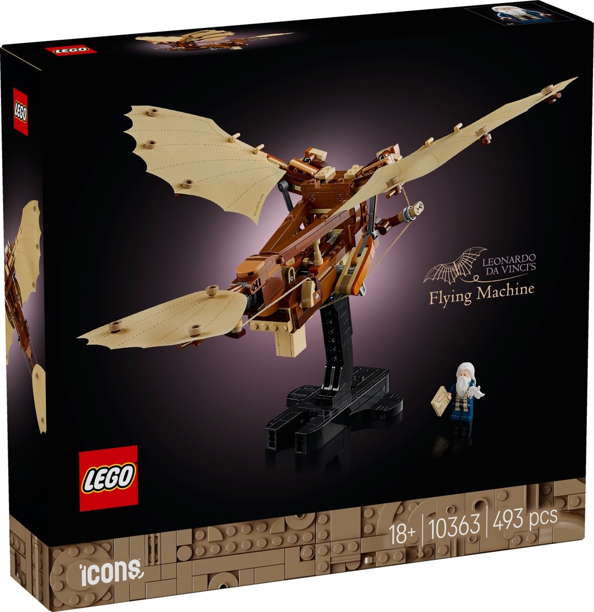 LEGO Icons 10363 Leonardov leteči stroj