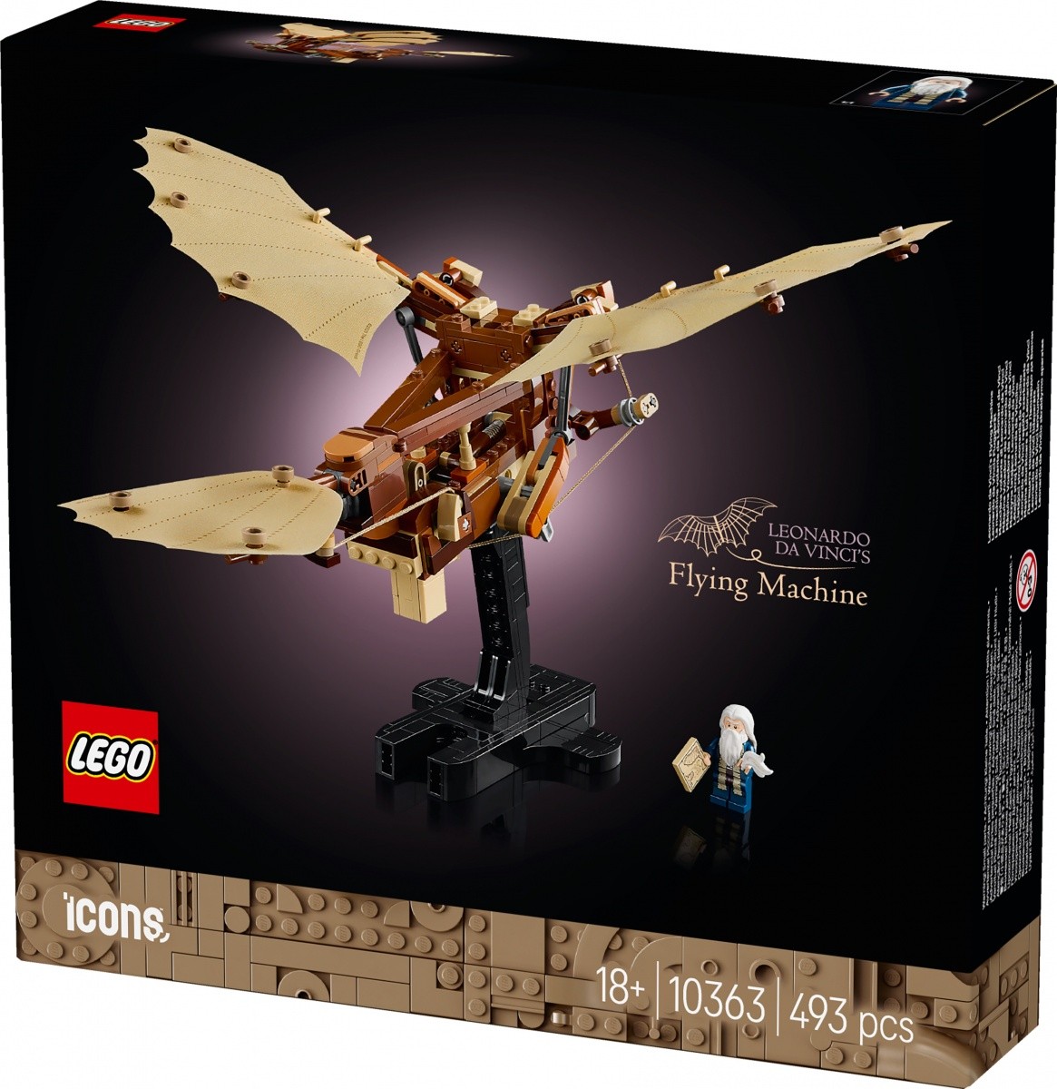 LEGO Icons 10363 Leonardov leteči stroj 2