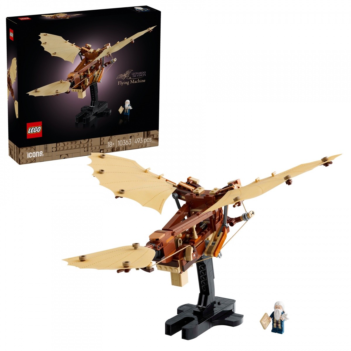 LEGO Icons 10363 Leonardov leteči stroj 4